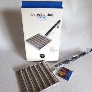 NEW STAINLESS STEEL BBQ ROLLING HOT DOG SAUSAGE GRILL COOKER